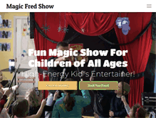 Tablet Screenshot of magicfredshow.com